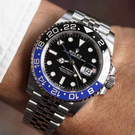 rolex gmt master 2 batman vs batgirl|gmt master 2 black bezel.